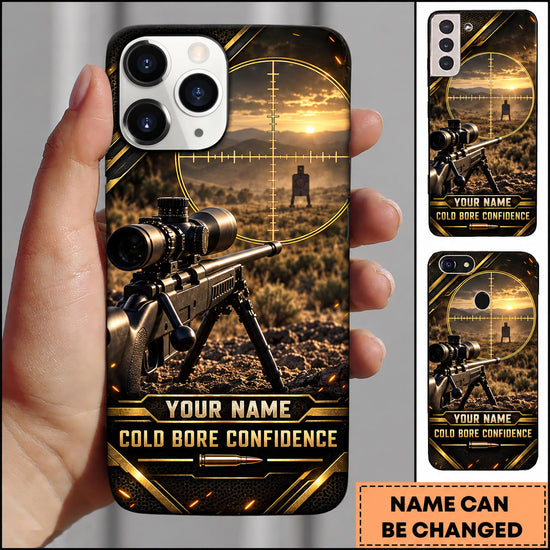 Maxcorners Long Range Shooting Cold Bore Confidence Target Design Personalized Name 3D Phone Case