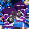 Maxcorners Great White Shark Ocean Wave Pool Multiple Options Personalized Name, Team Name 3D Shirt