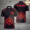 Maxcorners Darts Polynesian Tribal Dartboard Laurel Emblem Multiple Options Personalized Name, Team Name 3D Shirt