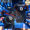 Maxcorners Futuristic Neon Racing Pattern Pool Multiple Options Personalized Name, Team Name 3D Shirt