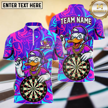 Maxcorners Cool Duck Graffiti Champion Dartboard Multiple Options Personalized Name, Team Name 3D Shirt