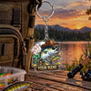 Maxcorners Lucky Fishing Cards Artwork Personalized Name 2D Acrylic Keychain Ornament (8 Fish Species)