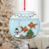 Maxcorners Fish Bowl Christmas Ornaments, Custom Acrylic Ornaments, Gift For Fisherman, Christmas Tree Decor