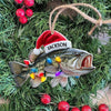 Maxcorners Personalized Bass Fishing Ornaments, Fishing Ornament, Gift For Fisherman, Christmas Tree Decor