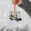 Maxcorners Personalized Golf Cart Christmas Ornament, Acrylic Ornament, Christmas Tree Ornaments, Gift For Golfer