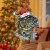 Maxcorners Personalized Trout Fishing Acrylic Ornament, Custom Acrylic Ornaments, Gift For Fisherman