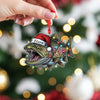 Maxcorners Personalized Trout Fishing Ornament, Custom Acrylic Ornaments, Gift For Fisherman, Christmas Tree Decor