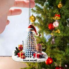Maxcorners Golf Ball Christmas Tree Ornament, Golf Christmas Ornament, Acrylic Ornament, Golf Gift Idea