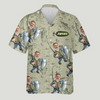Maxcorners Custom Face Funny Fishing Shirt, SPF Shirt For Men, Fishing Shirts For Men, Funny Fisherman Gift