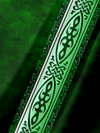 Maxcorners Green St. Patrick's Day Lucky Clover America Flag Print Hawaiian Golf Shirt, Tropical Vibe Men's Golf Shirt