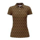 Maxcorners Reindeer Shirt For Golfer, Funny Pattern Golf Shirt, Christmas Golf Shirt