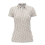 Maxcorners Funny Pattern Golf Shirt, Christmas Golf Shirt, Xmas Golf Shirt, Reindeer Shirt For Golfer