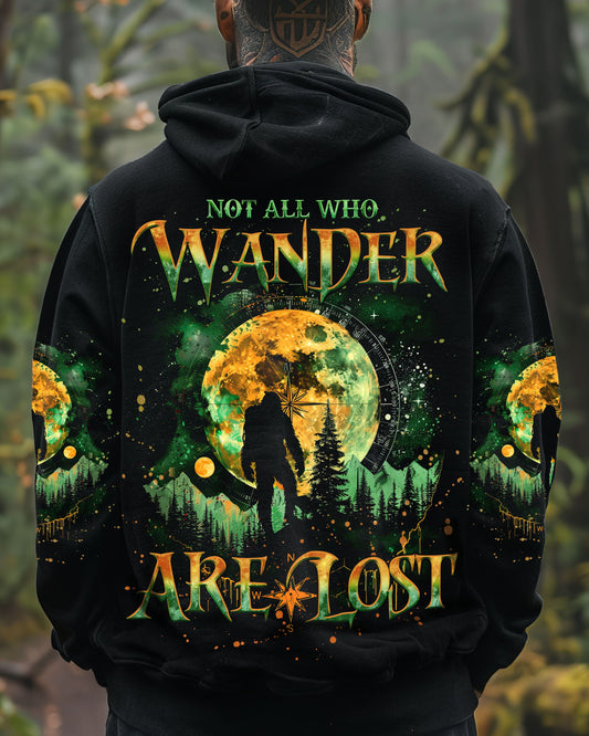 Maxcorners Not All Who Wander Are Lost Bigfoot Compass All Over Print LM2101