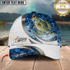 Maxcorners Fishing Water Splash Scale Pattern Personalized Classic Cap (12 Fish Species)