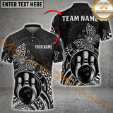 Maxcorners Bowling Tribal Personalized Name 3D Unisex Shirt