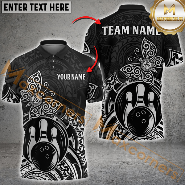 Maxcorners Bowling Tribal Personalized Name 3D Unisex Shirt