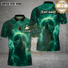 Maxcorners Bowling Wolf Moon Lightning Storm Design Multi Options Personalized Name Team Name 3D Shirt