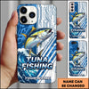 Maxcorners Fishing Phone Case Circuit Board Tech Blue Sport Design Personalized Name Phone Case (8 Fish Species)