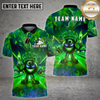 Maxcorners Bowling King Purple Smoke Crown Character Multi Options Personalized Name, Team Name 3D Shirt
