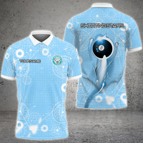 Maxcorners Billiards 8 Ball Gear Personalized Name 3D Shirt For Steven Hall