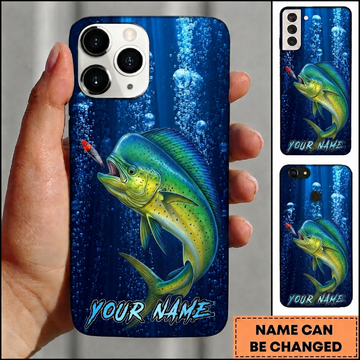 Maxcorners Underwater Bubble Custom Name Fishing Phone Case
