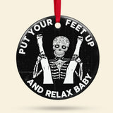 Maxcorners Personalized Funny Naughty Skeleton Couple - Ornament