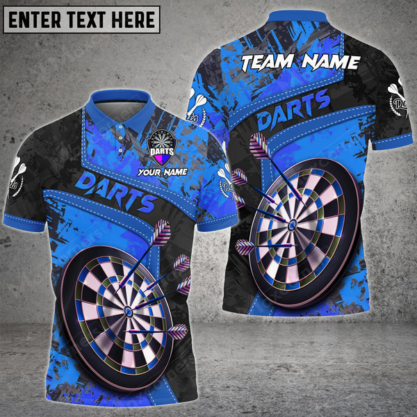 Maxcorners Darts Grunge Abstract Personalized Name, Team Name Unisex 3D Shirt ( More Color Options )