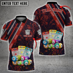 Maxcorners Bingo Paint Style Multicolor Option Customized Name 3D Shirt