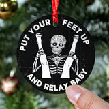 Maxcorners Personalized Funny Naughty Skeleton Couple - Ornament