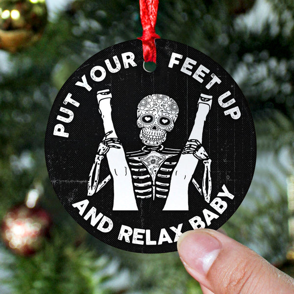 Maxcorners Personalized Funny Naughty Skeleton Couple - Ornament