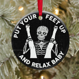 Maxcorners Personalized Funny Naughty Skeleton Couple - Ornament