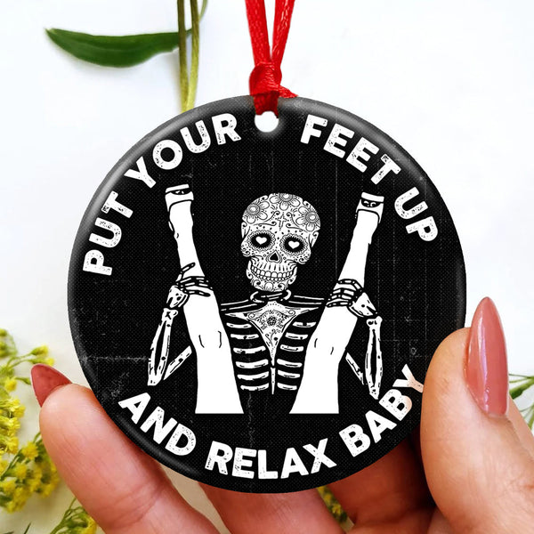 Maxcorners Personalized Funny Naughty Skeleton Couple - Ornament