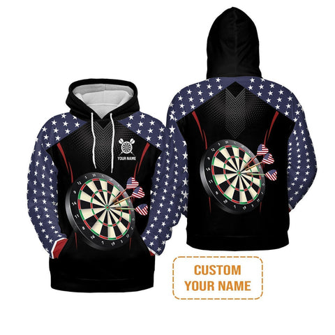 Maxcorners Darts America Personalized Name 3D Shirt
