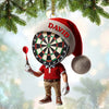 Maxcorners Custom Name Dart Ornament, Christmas Gift Decoration 2D Flat LM2211