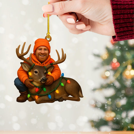 Maxcorners Christmas Photo, Home Decor, Christmas Ornament, Personalized Ornament 2D Flat LM2111