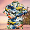 Custom Muscle Car Photo Hawaiian Shirt, Custom Up To 5 Photos, Gift For Car Lovers