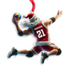 Maxcorners Custom Name and Number Volleyball Ornament, Christmas Gift for Volleyball Lover 2D Flat LM2111