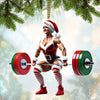 Maxcorners Custom Name Woman Gym Ornament, Gymnastics Christmas Decoration 2D Flat LM2111