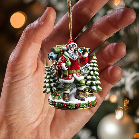 Maxcorners Santa Discovery Home Decor Christmas Ornament, Personalized Ornament 2D Flat LM2211