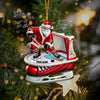 Maxcorners Hockey Christmas Home Decor Christmas Ornament, Personalized Ornament4 2D Flat LM2211