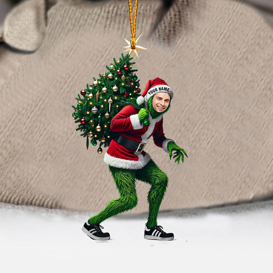 Maxcorners ELF And Christmas Tree Home Decor Christmas Ornament, Personalized Ornament 2D Flat LM2211