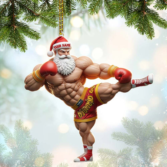 Maxcorners Muay Thai Home Decor, Christmas Ornament, Personalized Ornament 2D Flat LM2111