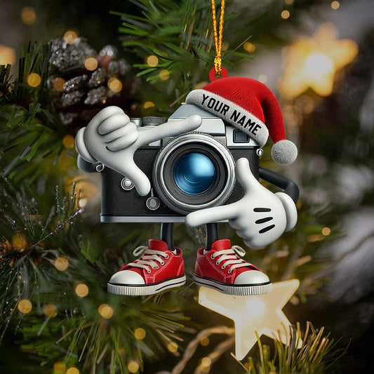 Maxcorners Take The Photo Home Decor Christmas Ornament, Personalized Ornament 2D Flat LM2211