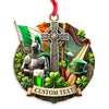 Maxcorners Custom Name Ireland Ornament, Christmas Gift for Ireland Lover 2D Flat LM2111