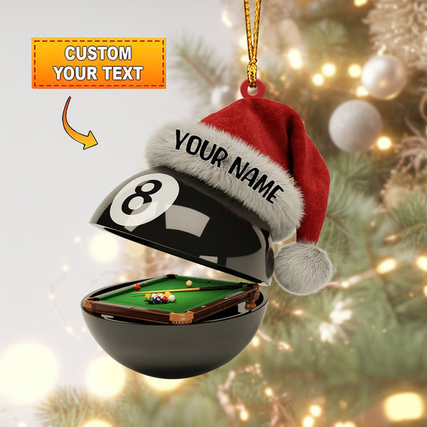 Maxcorners 8-Ball Pool Table Christmas Ornament