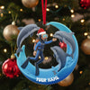 Maxcorners Dolphin Trainer Home Decor, Christmas Ornament, Personalized Ornament 2D Flat LM2111