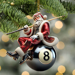 Maxcorners Billiard Christmas Ornament, Personalized Ornament 2D Flat LM2211