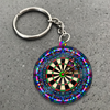 Maxcorners Psychedelic Mandala Dartboard 3D Keychain