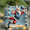 Maxcorners Custom Name and Number Soccer Ornament, Soccer Christmas Gift 2D Flat LM2111