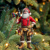 Maxcorners Custom Name Handyman Santa Ornament, Handyman Christmas Gift 2D Flat LM2111